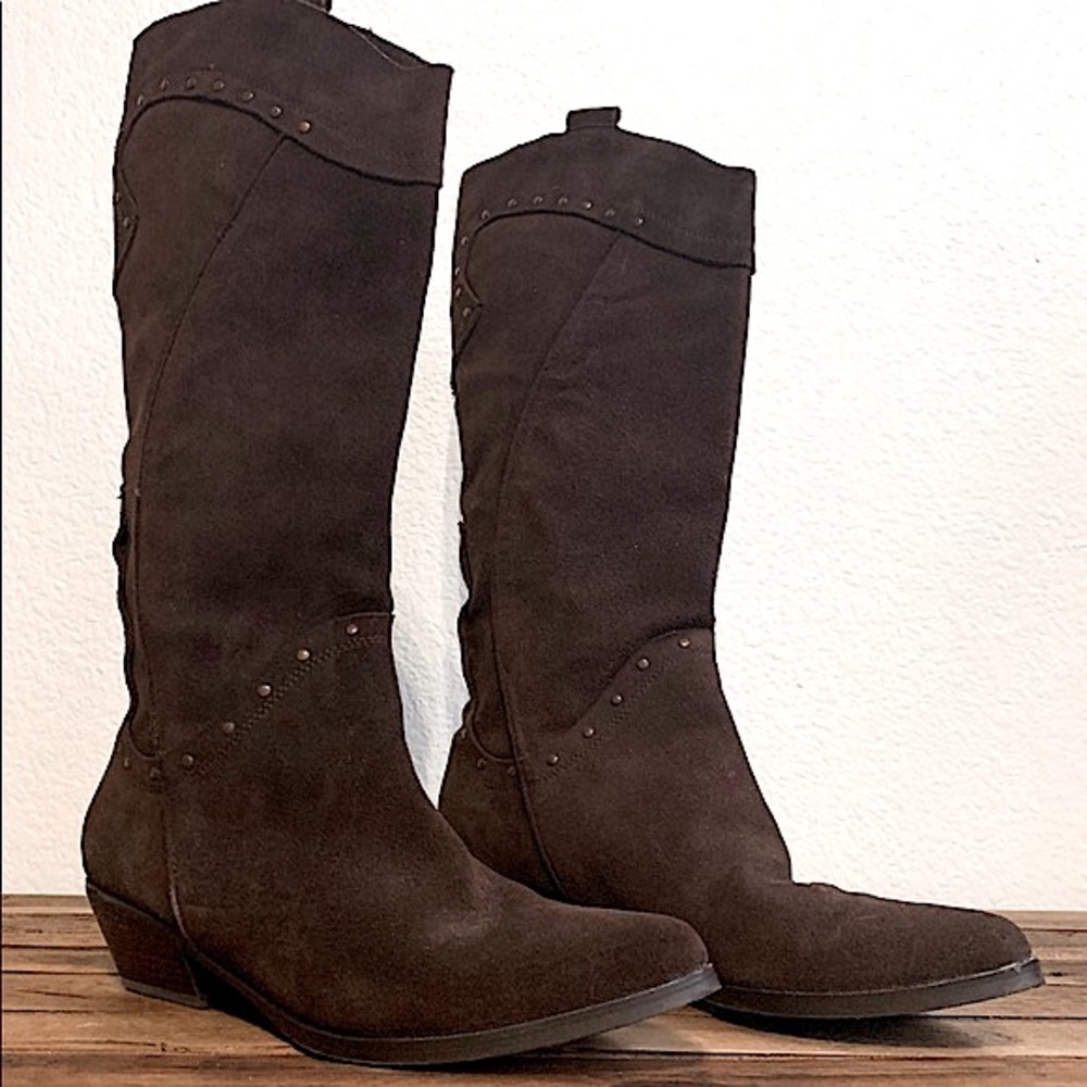 Reba Suede Cowboy Boots